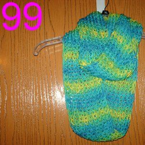 Lot of 6 Handmade Infinity Scarves.